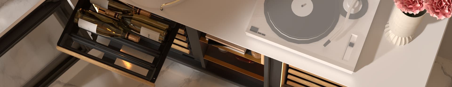 Are you looking for a designer cabinet that is perfect for your wines?